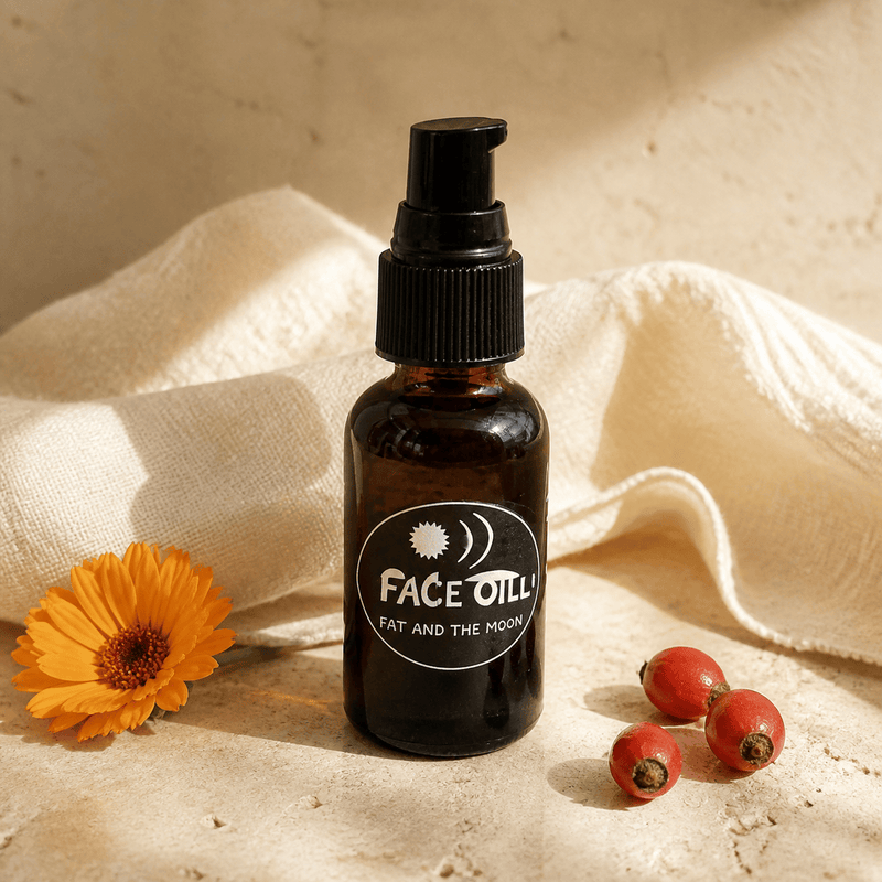 Face Oil botanical scene