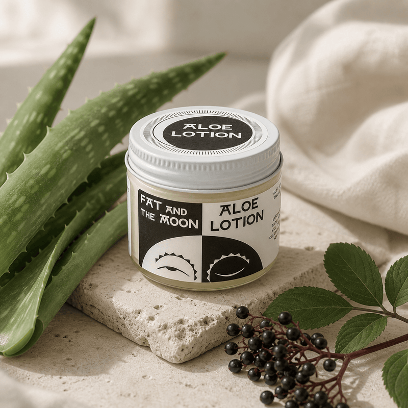 Fat and the Moon Aloe Lotion with aloe and elderberry