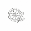 Vetiver and basil botanical scent icon