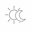 Day and night moisturiser icon