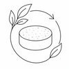Low-waste conditioner bar icon