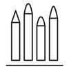Five-piece makeup toolkit icon