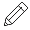 pencil outline icon