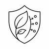 Botanical pollution shield benefit icon