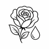 Rose balance benefit icon