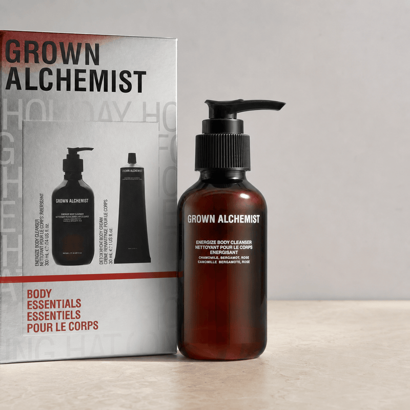Grown Alchemist Energise Body Cleanser with Body Essentials gift box