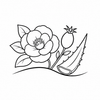 Botanical comfort line icon