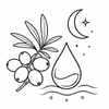 Overnight omega hydration icon
