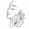 Violet leaf soothing icon