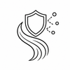 Pollution defence hair icon