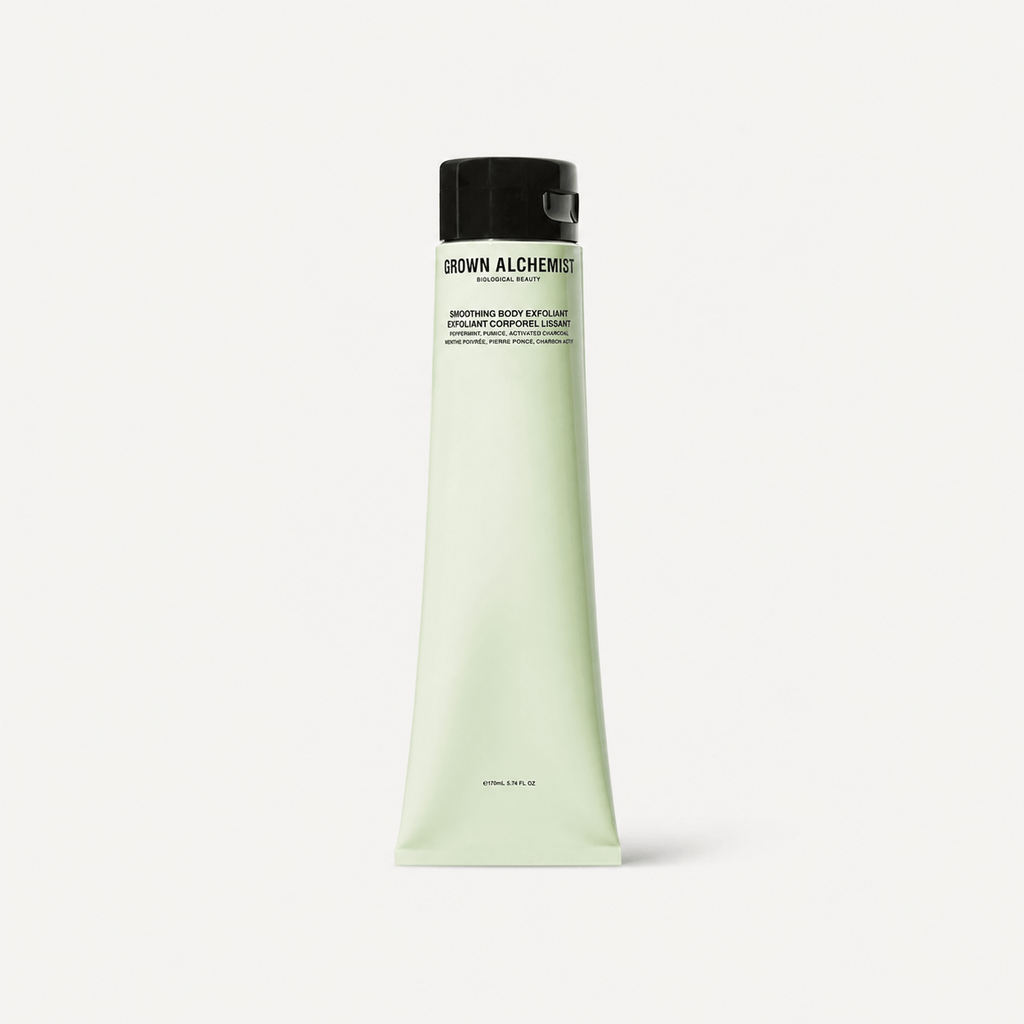 Grown Alchemist Skincare Smoothing Body Exfoliant: Peppermint, Pumice, Activated Charcoal (170ml)