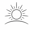 Broad spectrum sun protection icon