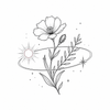 Magic of I celestial botanical art icon