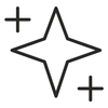 sparkle line icon