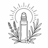 Clear Head Pulse Point Roller – small roller bottle with clear halo benefit icon