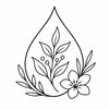 Desert Rose Clay Mask – hydration droplet with soft petals benefit icon