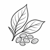 Digestive Reset – simple leaf and seed cluster benefit icon