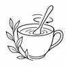 Digestive Reset – cup with easy stirring spoon benefit icon