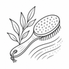 Eco Wooden Dry Brush – dry brush with gentle exfoliation lines benefit icon
