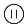 pause line icon