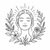 Rose Hydrate Bamboo Sheet Mask – radiant face with botanical halo benefit icon