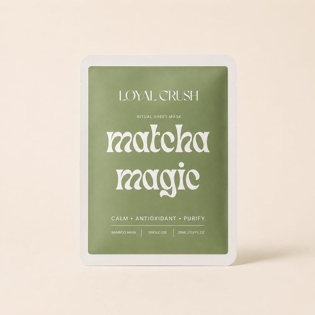 loyal crush Skincare Matcha Calm Bamboo Sheet Mask