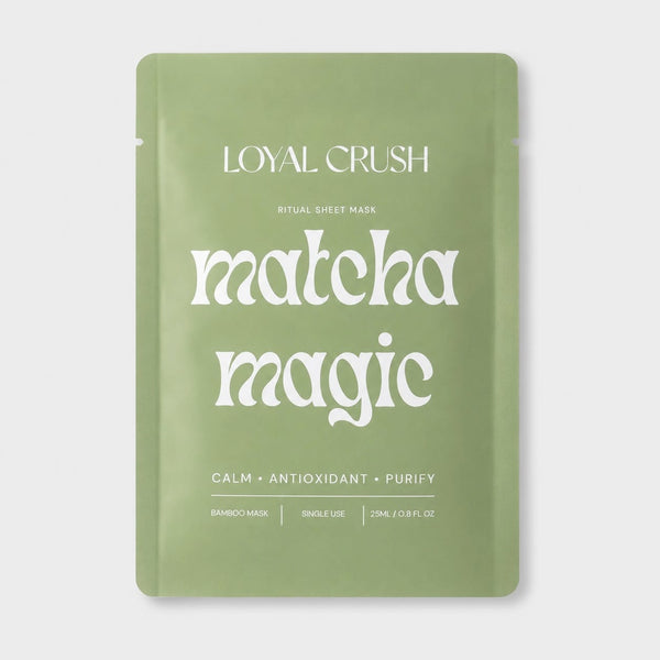 loyal crush Skincare Matcha Calm Bamboo Sheet Mask