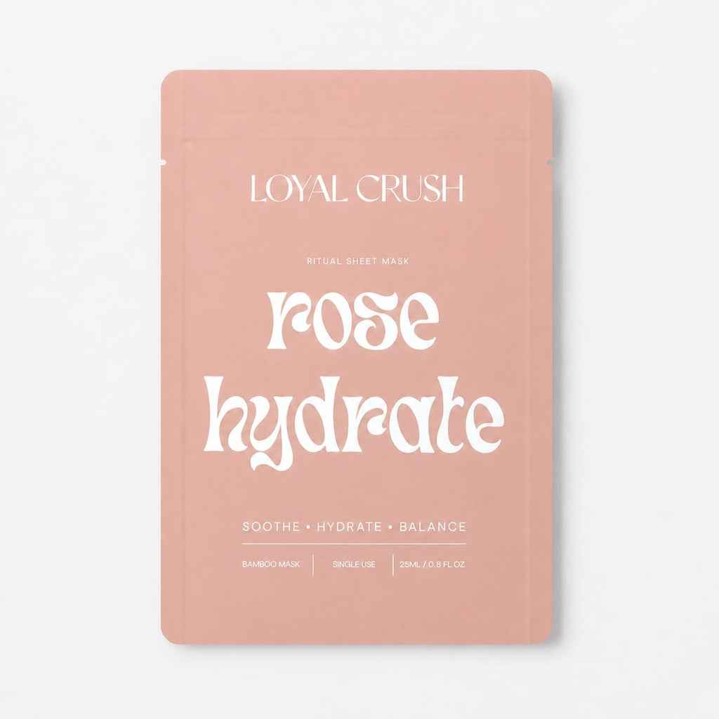 loyal crush Skincare Rose Hydrate Bamboo Sheet Mask