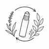 Steady Ground Pulse Point Roller – small roller bottle with circular motion benefit icon