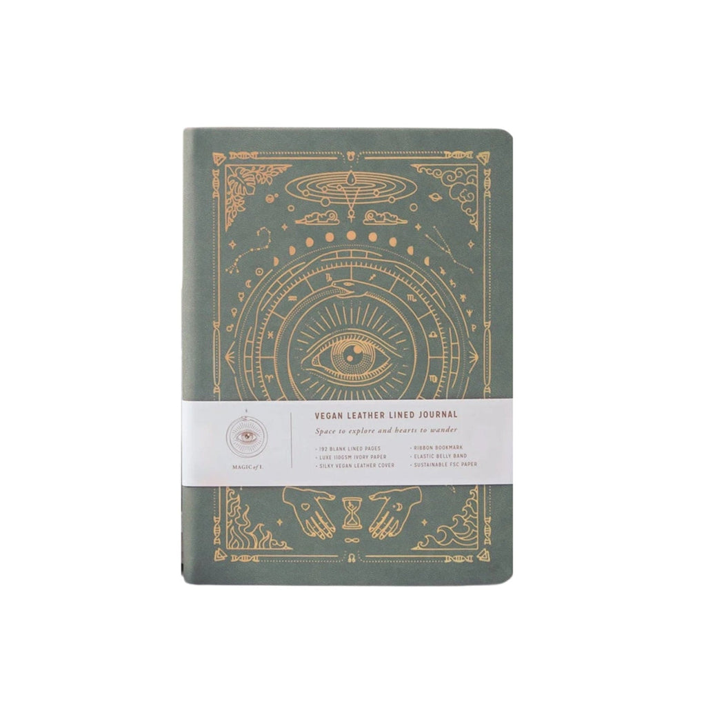 Magic Of I Journal Vegan Leather Journal - Sage