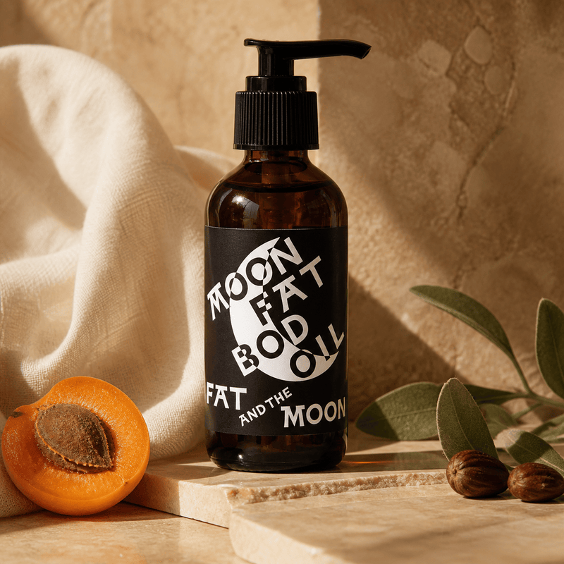 Moon Fat Bod Oil botanical scene