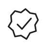 Australian made line icon
