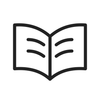 Open book line icon