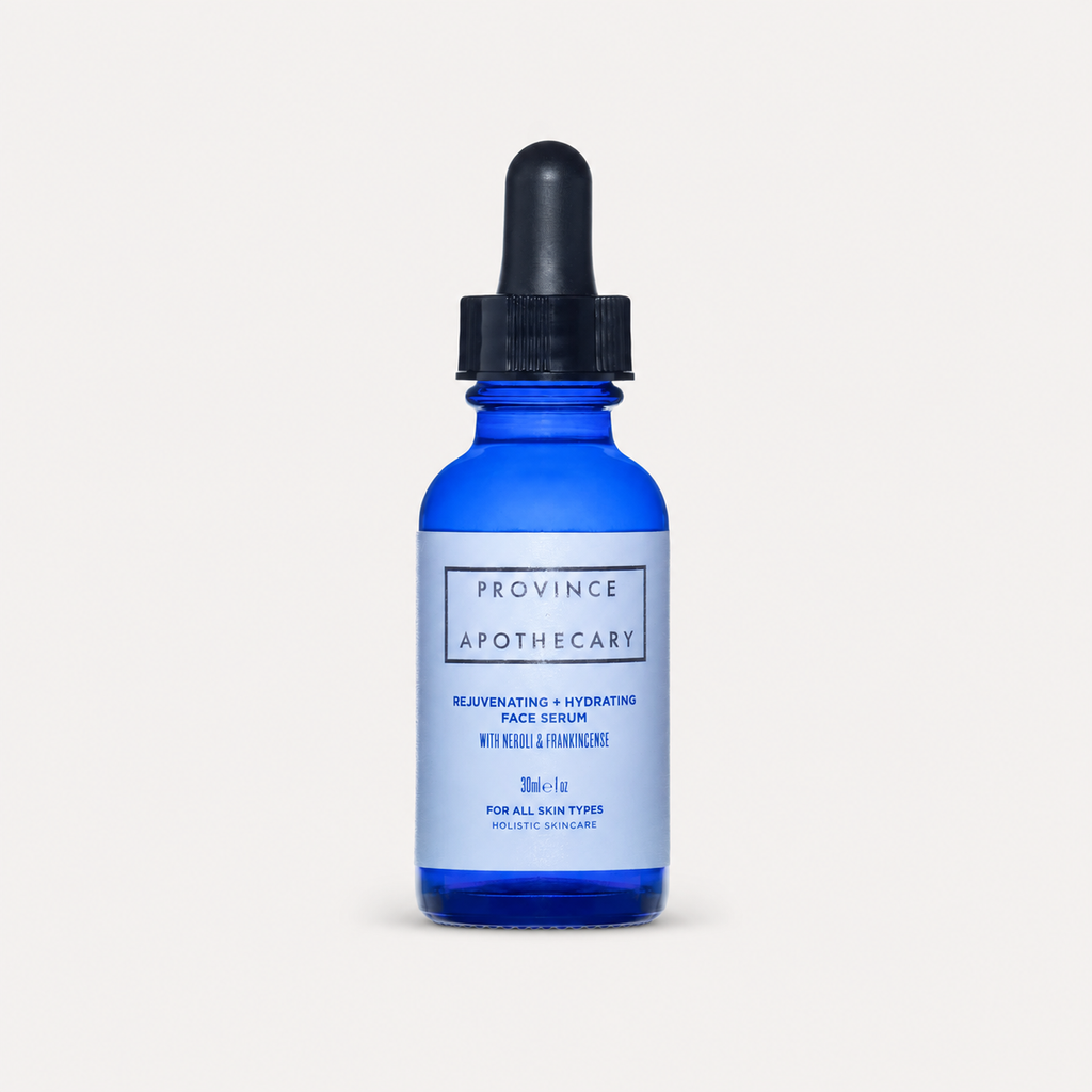 Province Apothecary Rejuvenating + Hydrating Face Serum 30ml on pale grey