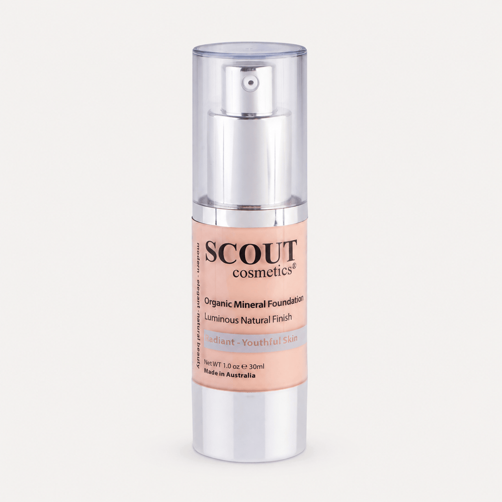 Scout Cosmetics Skincare Full Size - 30ml Organic Healthy Glow Fluid Foundation - Shell