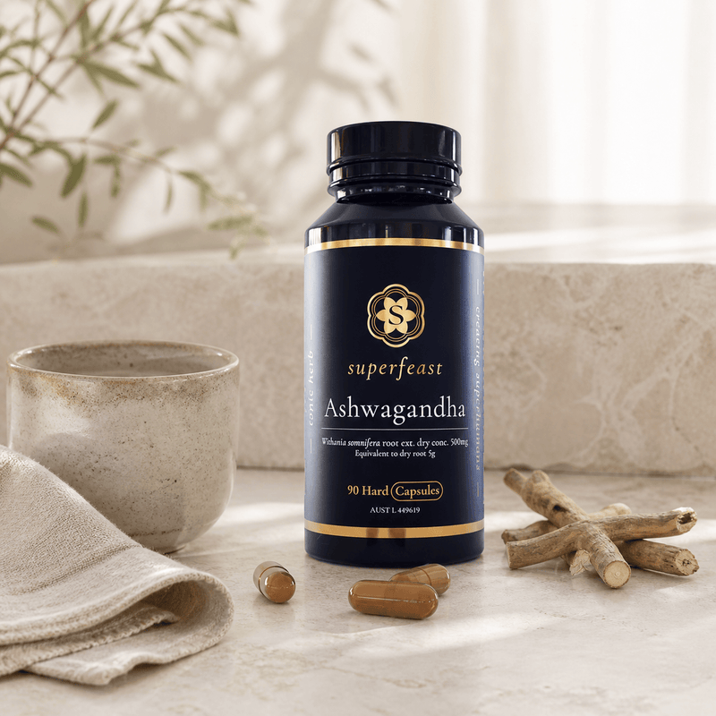 SuperFeast Ashwagandha Capsules morning wellness ritual