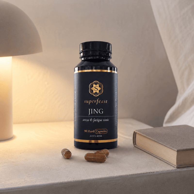 SuperFeast jing capsules right lifestyle image