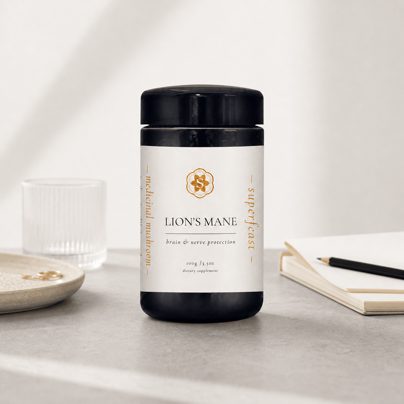 SuperFeast lions mane left lifestyle image