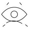 Targeted under-eye coverage icon