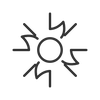 Hemp and calendula botanicals icon
