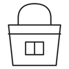 Travel pouch icon