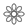 Floral bouquet icon