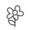 flower line icon