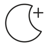 moon line icon