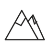 mountain line icon
