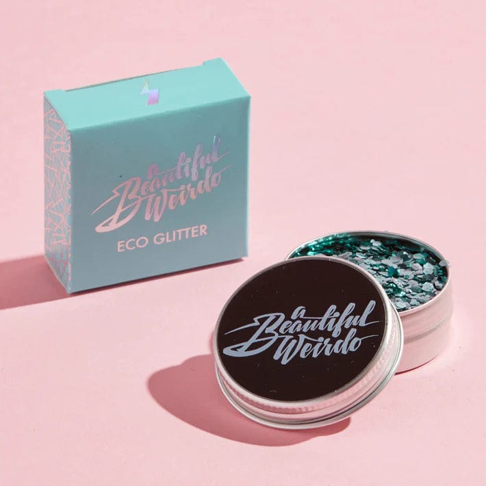 A Beautiful Weirdo Makeup Cosmic Siren Green Eco Glitter